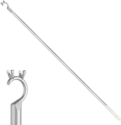 Verlengbare Raamopeningstang met Haak, Aluminium Stang van 115 cm, Ideaal voor Dakramen, Handige en Antislip Raamopener, 4-delige Set