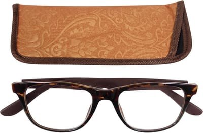 Lilly&june Leesbril Havana en Donkerbruin +1 - Met Bijpassend Etui
