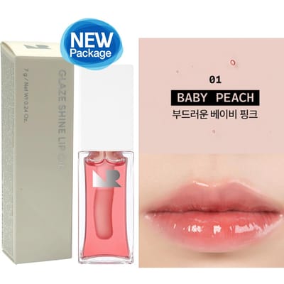[NATURE REPUBLIC] Glaze Shine Lip Oil 7g (1pc) #01 Baby Peach