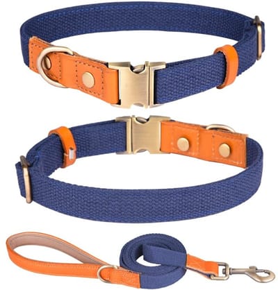 Dailygoods- Halsband Verstelbaar - Nylon/Hondenriem - Veiligheidsgesp - Lichtgewicht - Ademend - Geschikt voor kleine/middelgrote/grote honden - Hondenhalsband