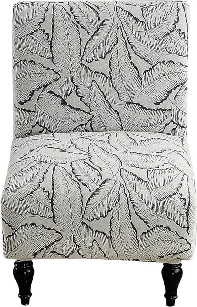 SnelShoppen - Sofa Cover Zonder Armleuning 1-Zits Stoelhoes Dikke Antislip Zithoes Grijs Voor Slaapkamer en Woonkamer