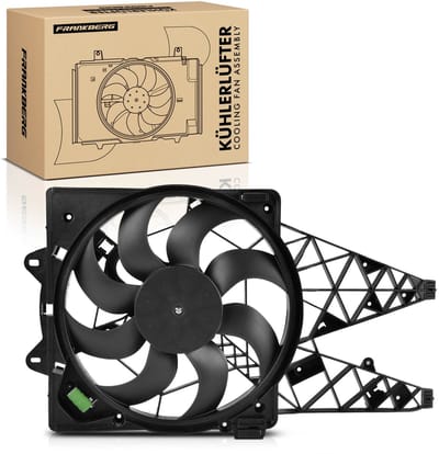 Frankberg 1x Motorradiateur Enkele ventilator
