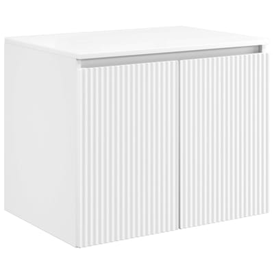 vidaXL - Wandgemonteerde - Badkamerkast - Wit - 62,5 - x - 44,5 - x - 50 - cm