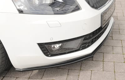 RIEGER - PERFORMANCE FRONT LIP - SKODA OCTAVIA 5E PRE FACELIFT - GLOSS BLACK