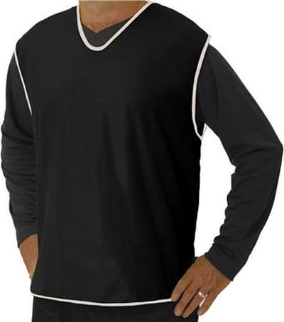 10 x Pirotti mesh trainingsovergooier / hesje - zwart - maat: mini (= XXS) Merk: Pirotti