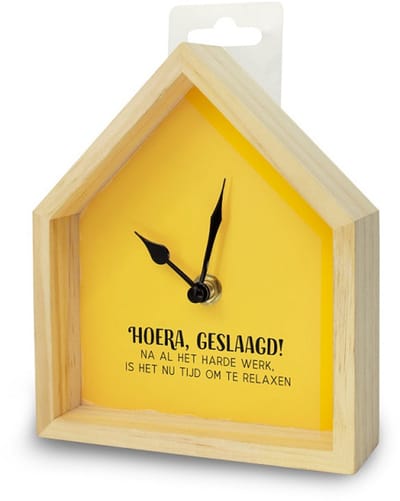Klok - Huisje - Geslaagd