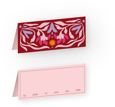 Fabrique a la carte - Naamkaartjes tafelschikking - Flower - 8 stuks