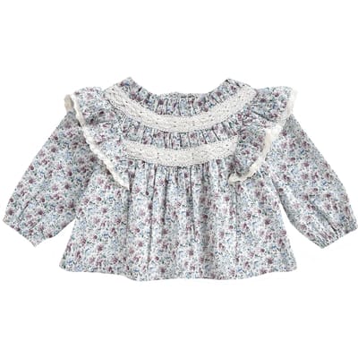 Louise Misha Blouse Janipa Cream Retro Pansy Größe: 6M | Hemden Outlet | Unisex | Weiß