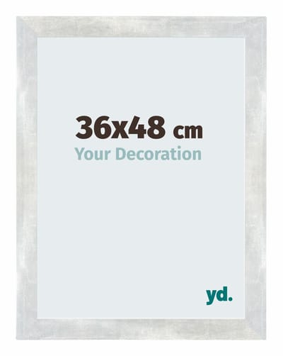 Your Decoration - Puzzellijst 36x48 cm - Zilver Glanzend Vintage - Puzzellijst 500-1000 stukjes - MDF Fotolijst - Mura