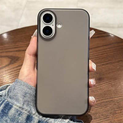 Doorschijnende Matte Harde Kunststof PC Telefoonhoesje Voor iPhone 17 16 15 14 13 12 Pro Max Plus Helder Schokbestendig Volledig Beschermend Hoesje For iPhone 14&PC