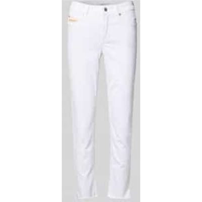 slim fit jeans met rafelzoom model 'PIPER SHORT'