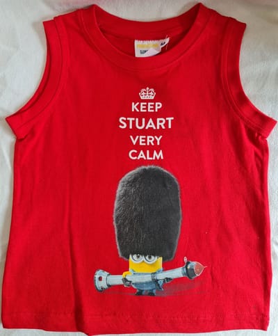 Minions T-shirt Rood Maat 98
