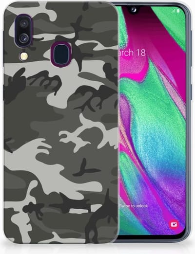 Samsung Galaxy A40 TPU bumper Army Light