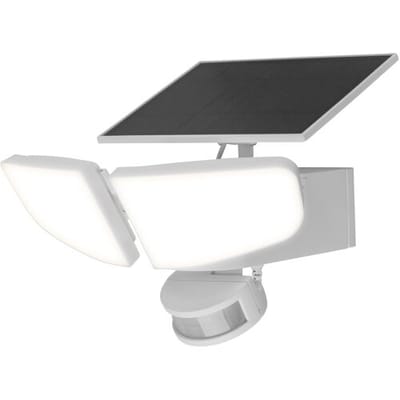 LIVARNO LED-buitenlamp op zonne-energie, met 2 spots (Wit)