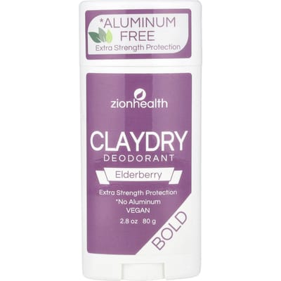 Bold, Claydry Deodorant, Vlierbes, 2.8oz(80G) pink