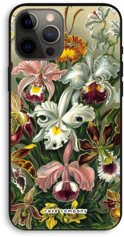 Case Company® - Hoesje geschikt voor iPhone 12 Pro Max hoesje - Haeckel Orchidae - Biologisch Afbreekbaar Telefoonhoesje - Bescherming alle Kanten en Schermrand
