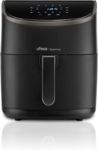 Heteluchtfriteuse - Airfryer - Gezond Koken - 8 Programma's - 6 Liter - Zwart