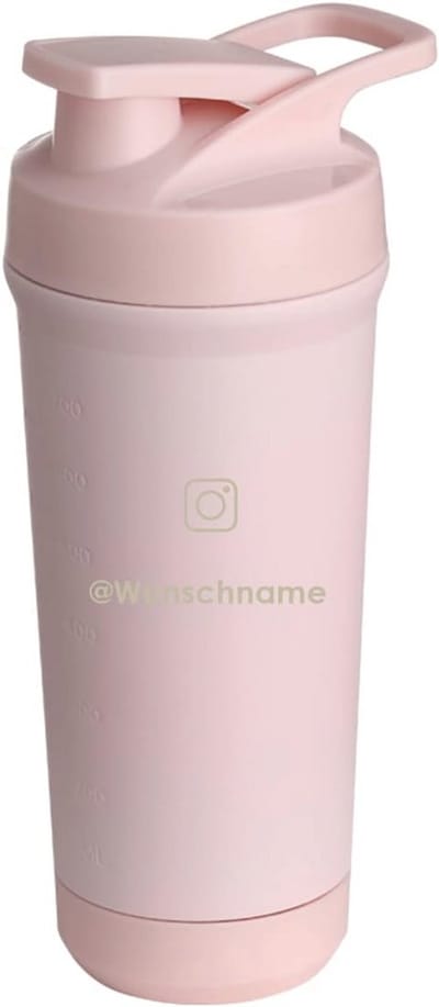 Individueel gegraveerde roestvrijstalen shaker 750 ml – Lekvrij en vaatwasmachinebestendig voor eiwitshakes en smoothies