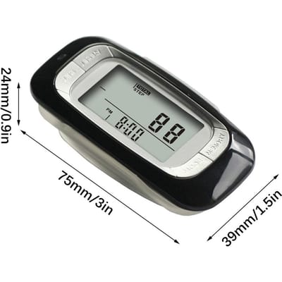 Wandel 3D Stappenteller met Clip Nauwkeurige Stappenteller voor Fitness Wandelen Afstand MijlenKm Calorieën