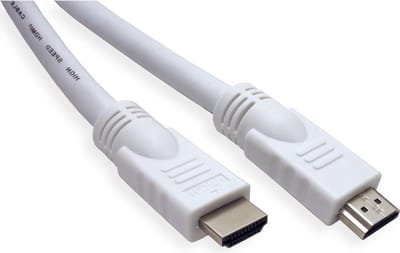 HDMI kabel - versie 1.4 (4K 30Hz) - CCS aders / wit - 0,50 meter