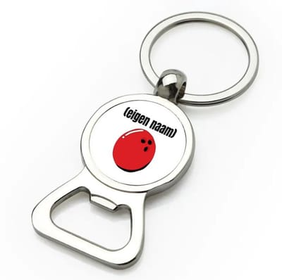 Akyol - bowlingbal met eigen naam flesopener - Bowlen - ieman die graag bowlt - sport bal - wedstrijdsport - cadeau - verjaardag - kado - 9 bij 3 cm
