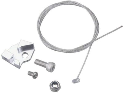 Handrem Hendel Kabel - Parkeerrem Ontgrendelknop - Auto Reparatie - Verbeterde Roestvrijstalen Kabel - 15.2 x 10.9 cm - Zilver