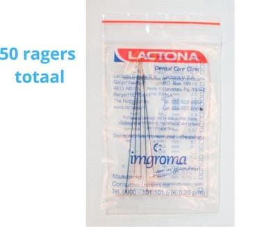Lactona Interdentaal Ragers - Medium 5mm - Blauw - 10 gripzak x 5 stuks - Voordeelpakket