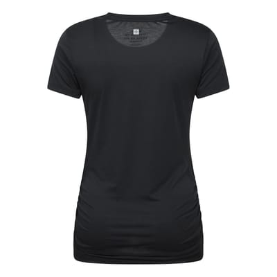 Mountain Warehouse Dames Actieve Ruched Longline T-Shirt (Zwart)