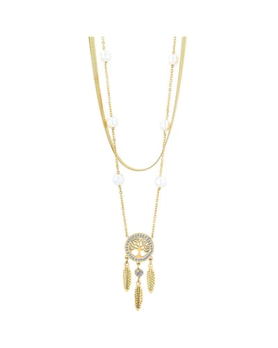AKZENT Akzent damesketting met hanger Freia, duurzaam