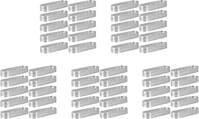 Taartringen Set - Bakringen Gebak - Taarten Vormen - Geperforeerd Ontwerp - 50 Stuks - Zilver