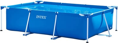 Intex - Rechthoekig buitenzwembad - Blauw frame zwembad buiten