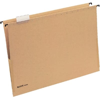 Leitz Alpha® A3 Hangmap met Balg - 25 Stuks - V-bodem - Natuurbruin