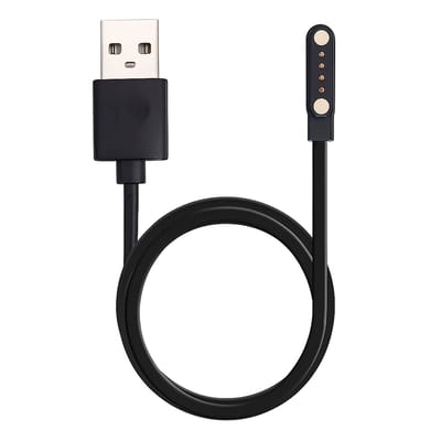 Oplaadkabel GPS Horloge Kind – USB Oplader voor Kinder Smartwatch – 4-Pin Magnetische Oplader – Zwart