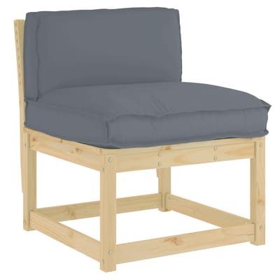 vidaXL - Kussen - Oxford - Stof - Antraciet - 70 - x - 40 - x - 12 - cm