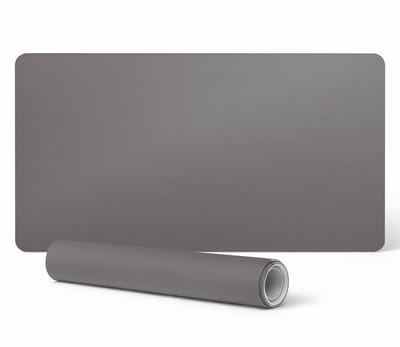 Antislip bureauonderlegger met print, grijs, 90x45 cm