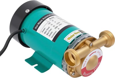 Warmwaterpomp - Drukverhoger Circulatiepomp - Verhoogt Waterdruk - Automatische Schakeling - 15 Meter Opvoerhoogte - Groen