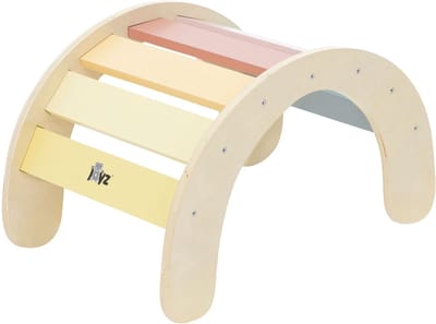 Klimboog voor kinderen 74x41x38,5 cm Veelkleurig Hout Joyz