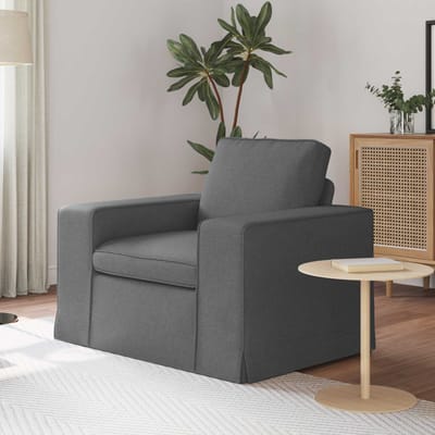 vidaXL - Bank - Donkergrijs - 103 - x - 80 - x - 82 - cm - Stof