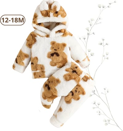 Livano Onesie Baby - Winterpak - Berenpakje - Teddy - Pakje - Jongen - Meisje - 12-18 Maanden
