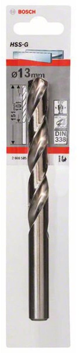 Bosch - Metaalboren HSS-G, Standard 13 x 101 x 151 mm