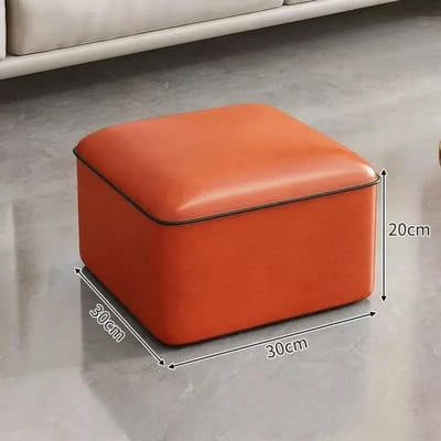 Kruk Thuis Licht Luxe Lage Krukken Deurgang Schoenen Wisselkrukken Vierkante Kruk Woonkamer Sofa Zijbank Lederen Poefs Poef