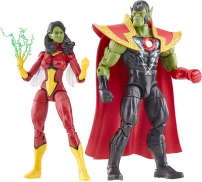 Hasbro The Avengers - Avengers: Beyond Earth's Mightiest Marvel Legends Skrull Queen & Super-Skrull 15 cm Actiefiguur - Multicolours