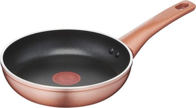 Antiaanbakpan Ø 20 cm met kopereffect - Geschikt voor gas en oven - Titanium coating