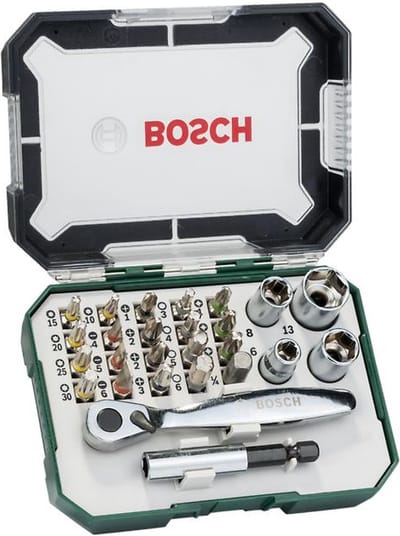 BOSCH ACCESSOIRES MINI RATELSCHROEFBITSET | EXTRA HARD DHZ | 26-DELIG - 2607017563
