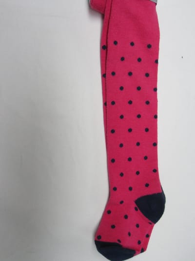 dirkje collant, panty, kousenbroke fuchia stip marine 12/18 maand