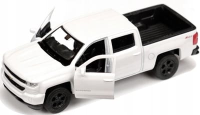 Welly Chevrolet Silverado 2017 Modelauto Metaal 1:34-1:39 Deuren Open