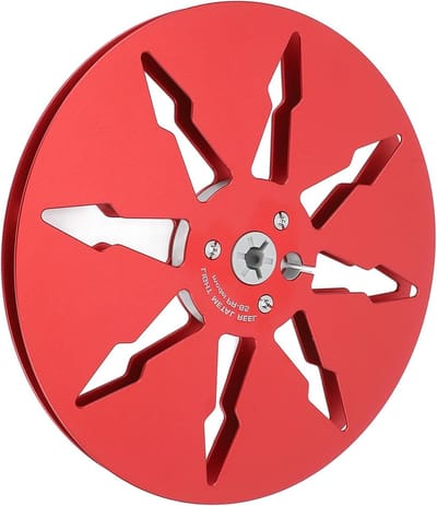 Lege Tape Spoel - Opname Spoel - Muziek Opnemen - 8-Gats Ontwerp - 7 Inch Diameter - Rood