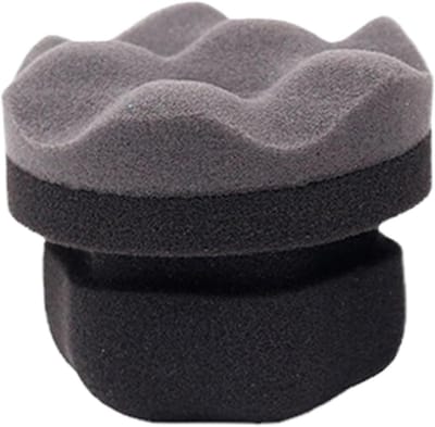 Polijstblok Spons - Band Applicator - Auto Onderhoud - Hoge Dichtheid Materiaal - 80 x 60 mm - Zwart