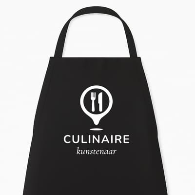 Keukenschort “Culinaire Kunstenaar” | 100% Katoen | Cadeau voor Hobbykoks & Chefs