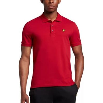 T-shirt Lyle &amp; Scott SP400VOG POLO-Y273 OXBLOOD RED